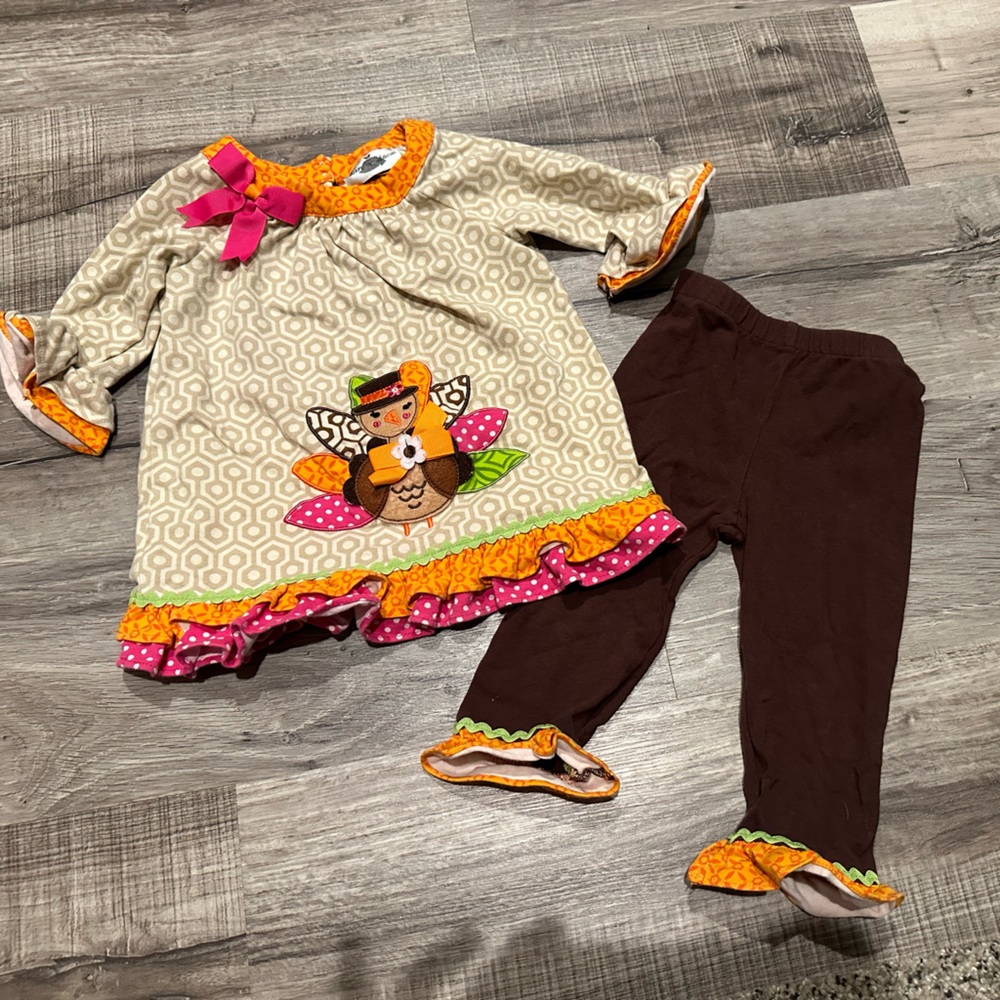 Rare Editions Thanksgiving outfit 24 months